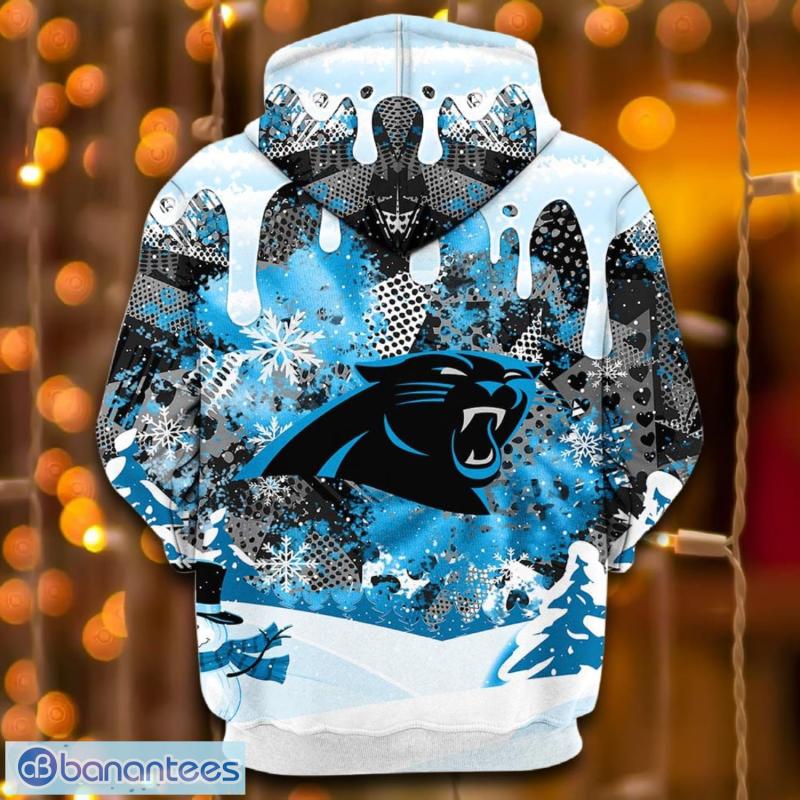 Carolina Panthers Christmas Hoodie Back View