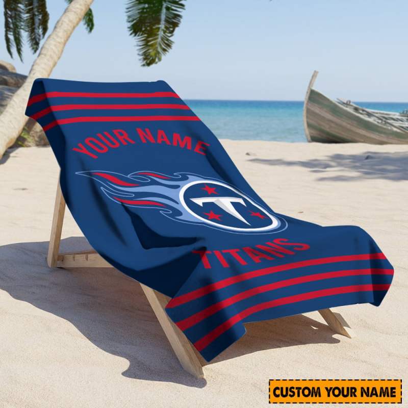Tennessee Titans Beach Towel 1