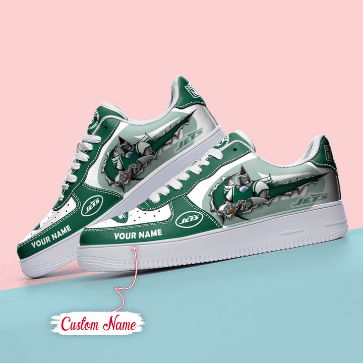 NFL New York Jets Custom Name Air Force 1 details