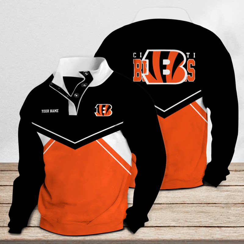 Cincinnati Bengals Casual Stand Collar Sweatshirt