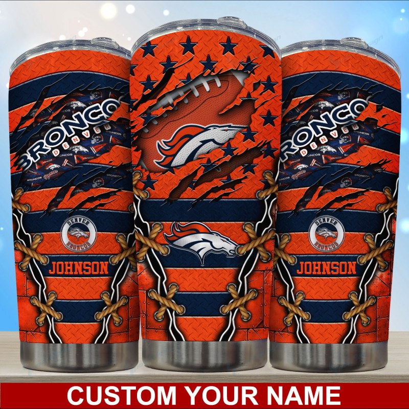 Denver Broncos Personalized Tumbler