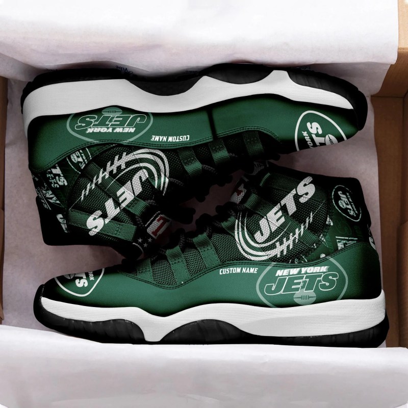 New York Jets Custom AJD11 Sneakers