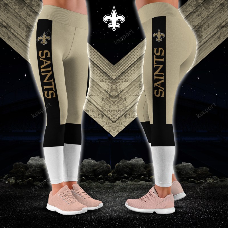 New Orleans Saints Leggings Side View