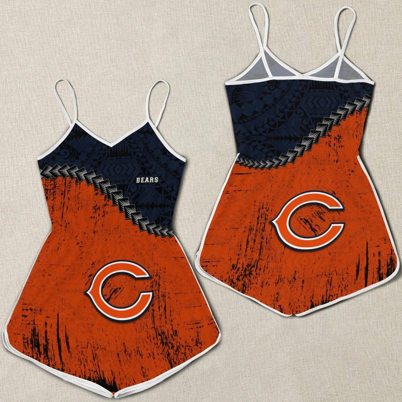 Chicago Bears Women Romper Jumpsuit 3D Printed