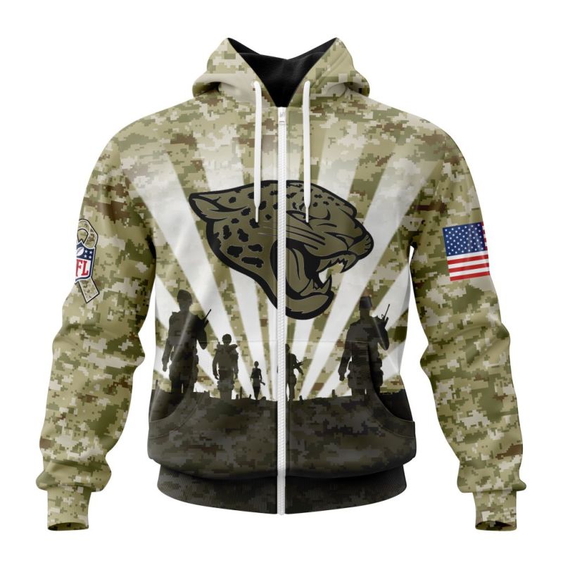 Jacksonville Jaguars Hoodie Zip Front