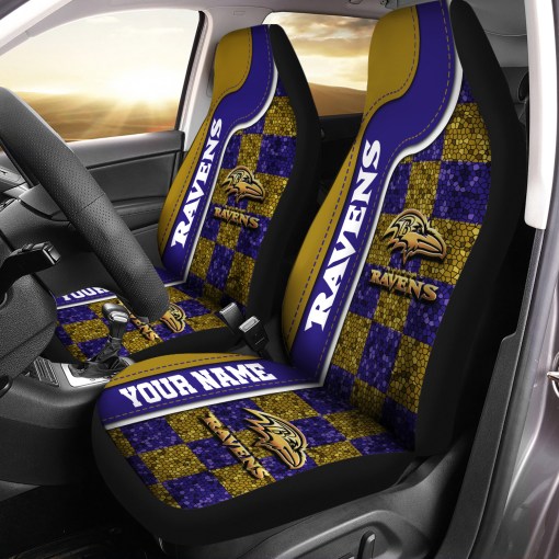 Baltimore Ravens Personalized Car Seat Covers