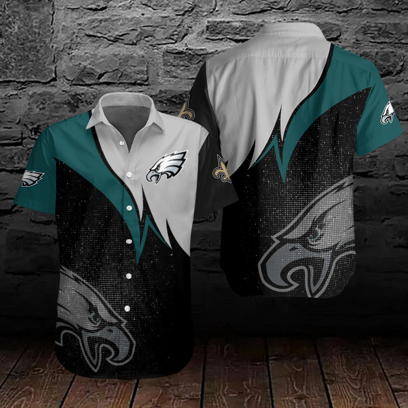 Sizing Chart for Philadelphia Eagles Button Shirts BG220
