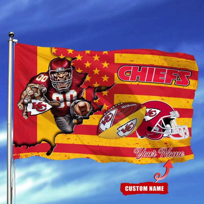 Kansas City Chiefs Personalized Flag
