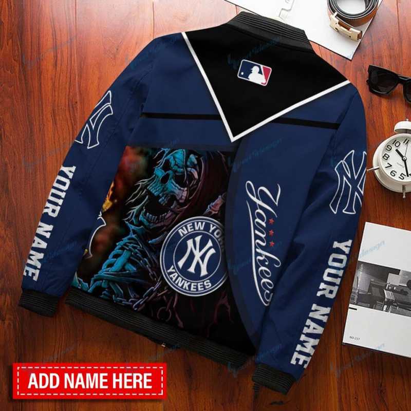 New York Yankees Bomber Jacket Back View