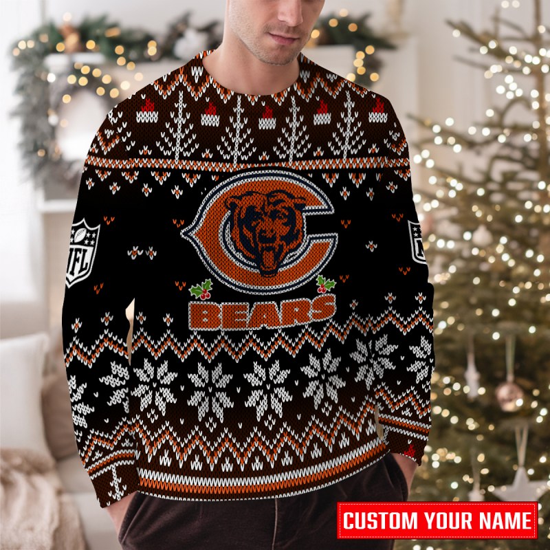 Chicago Bears Ugly Christmas Sweater Outdoor
