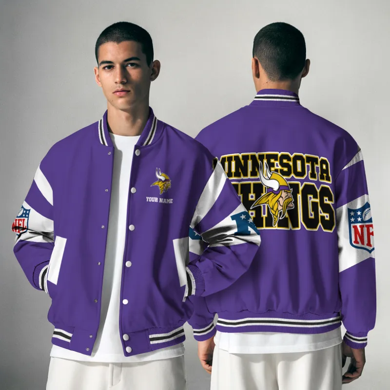 Minnesota Vikings Varsity Jacket 1