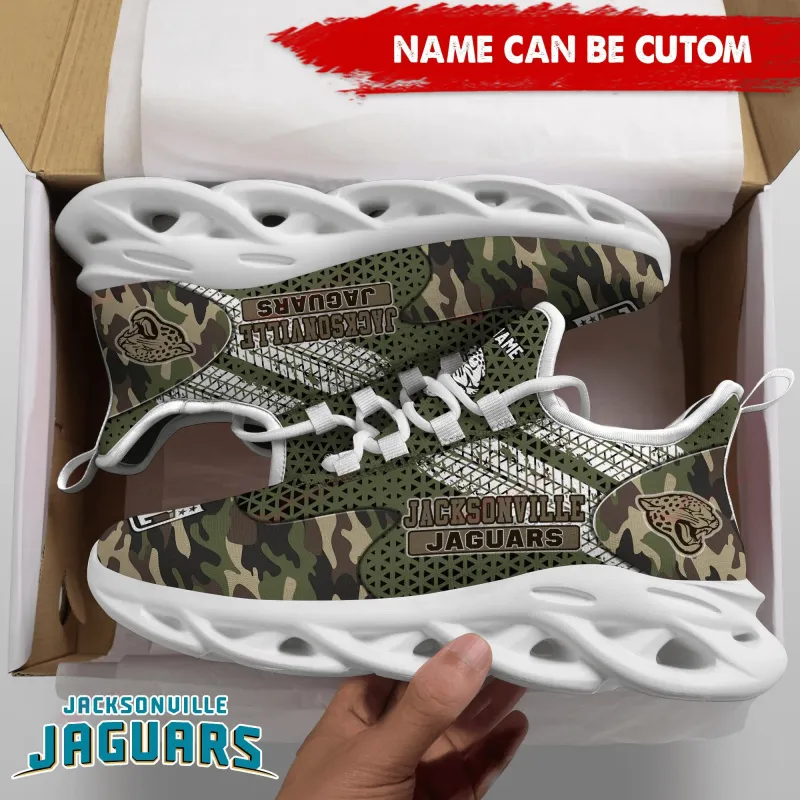 Jacksonville Jaguars Personalized Yezy Running Sneakers