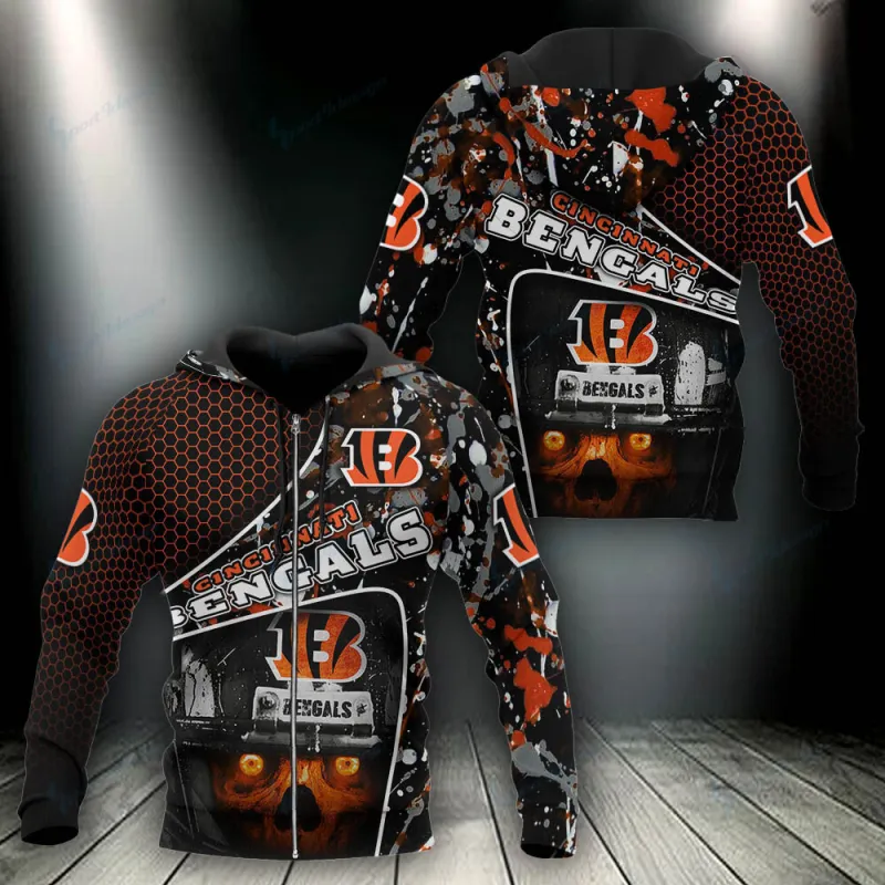 Cincinnati Bengals Hoodie Side View