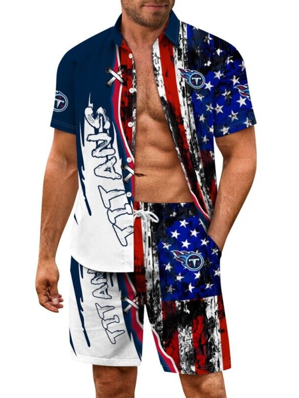 Tennessee Titans Hawaiian Shirt and Shorts