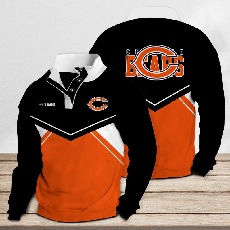 Chicago Bears Casual Stand Collar Sweatshirt