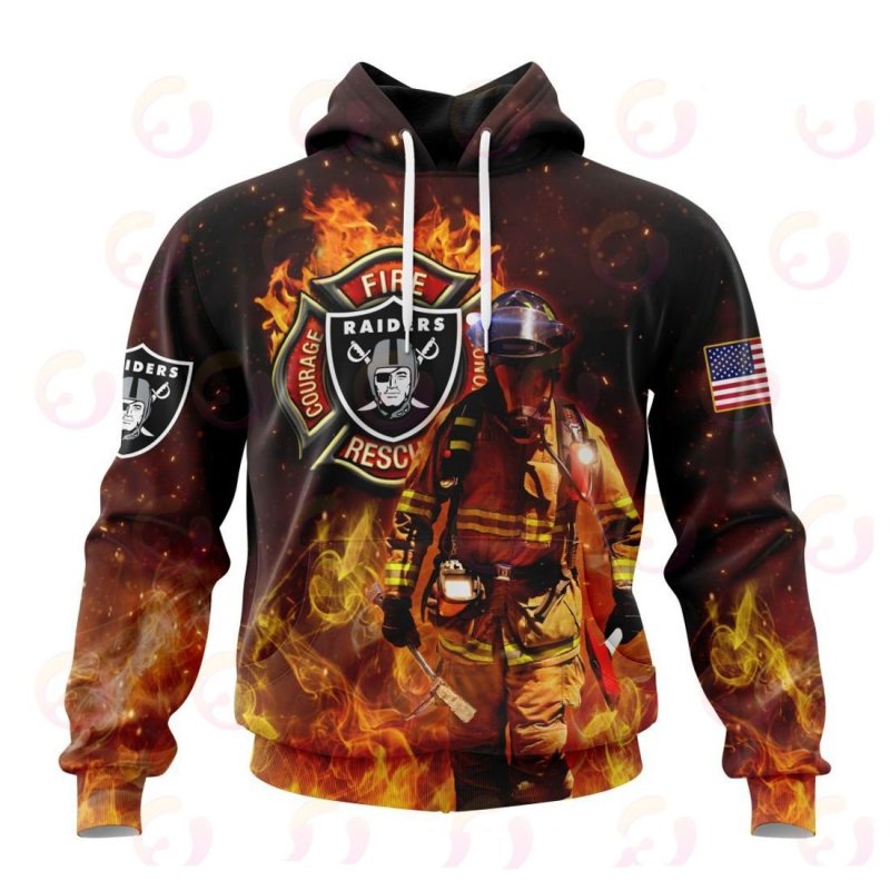 Las Vegas Raiders Honor Firefighters T-Shirt