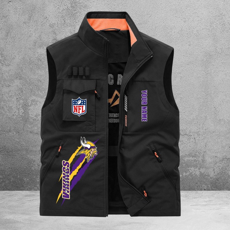 Minnesota Vikings Multi-Pockets Vest