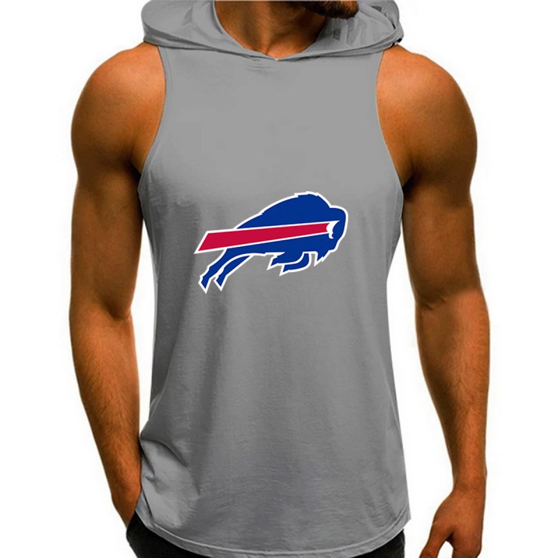Buffalo Bills Man Gym-Sport Hoodie Vest