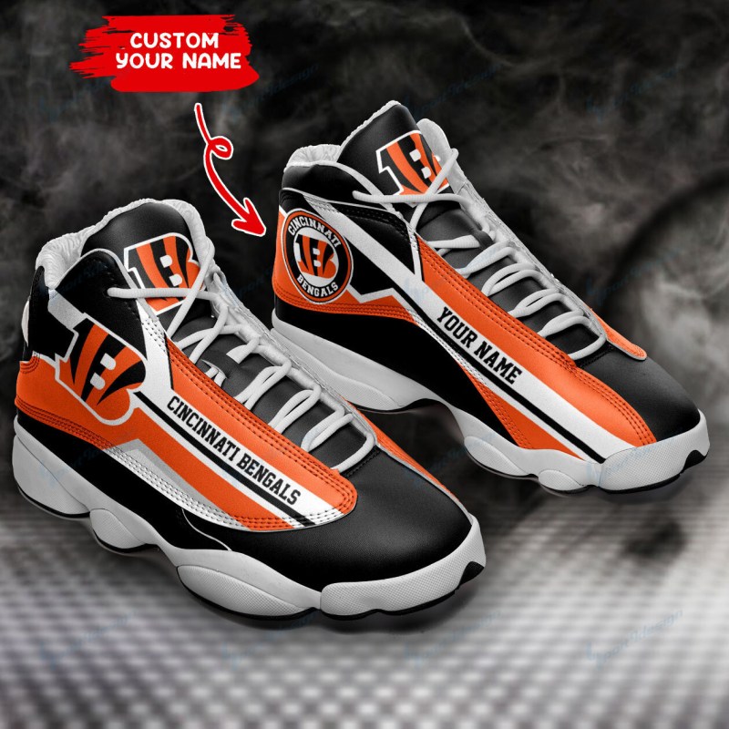 Cincinnati Bengals Personalized AJD13 Sneakers