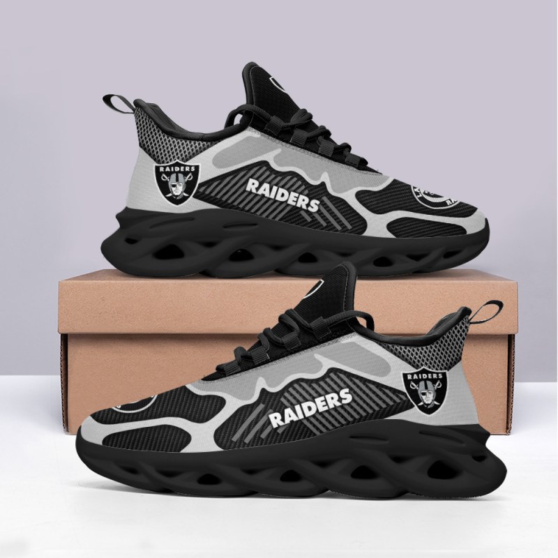 Las Vegas Raiders Yezy Running Sneakers Side View