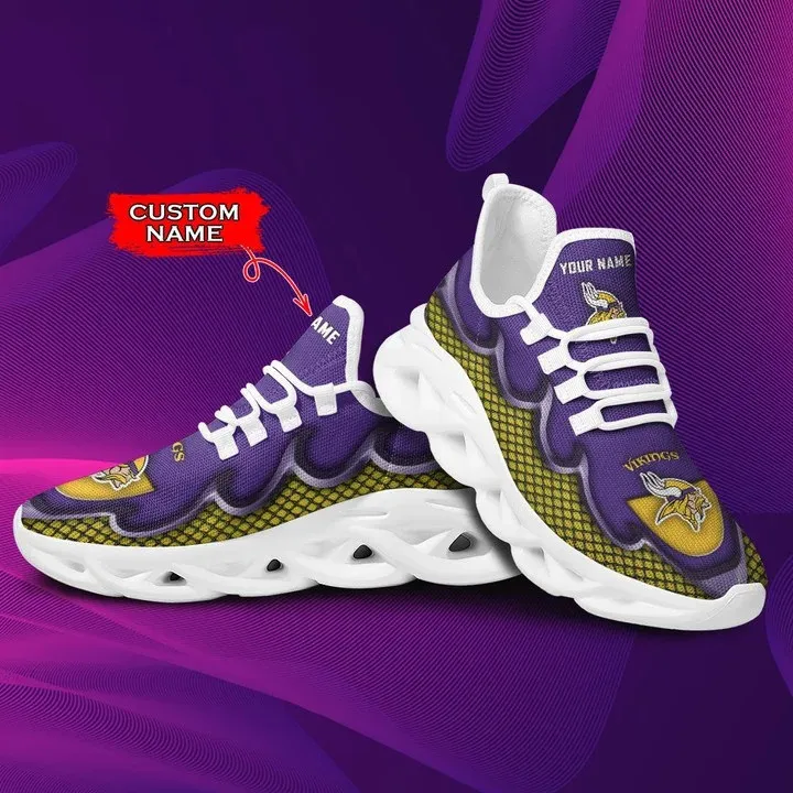 Minnesota Vikings Personalized Yezy Running Sneakers 2