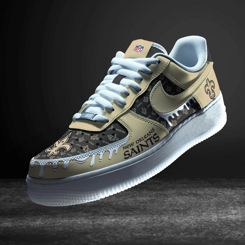 New Orleans Saints Personalized AF1-1 Sneakers