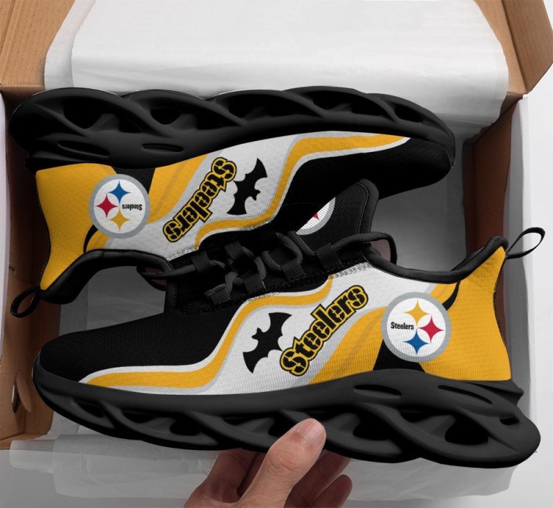 Pittsburgh Steelers Yezy Running Sneakers with Team Logo