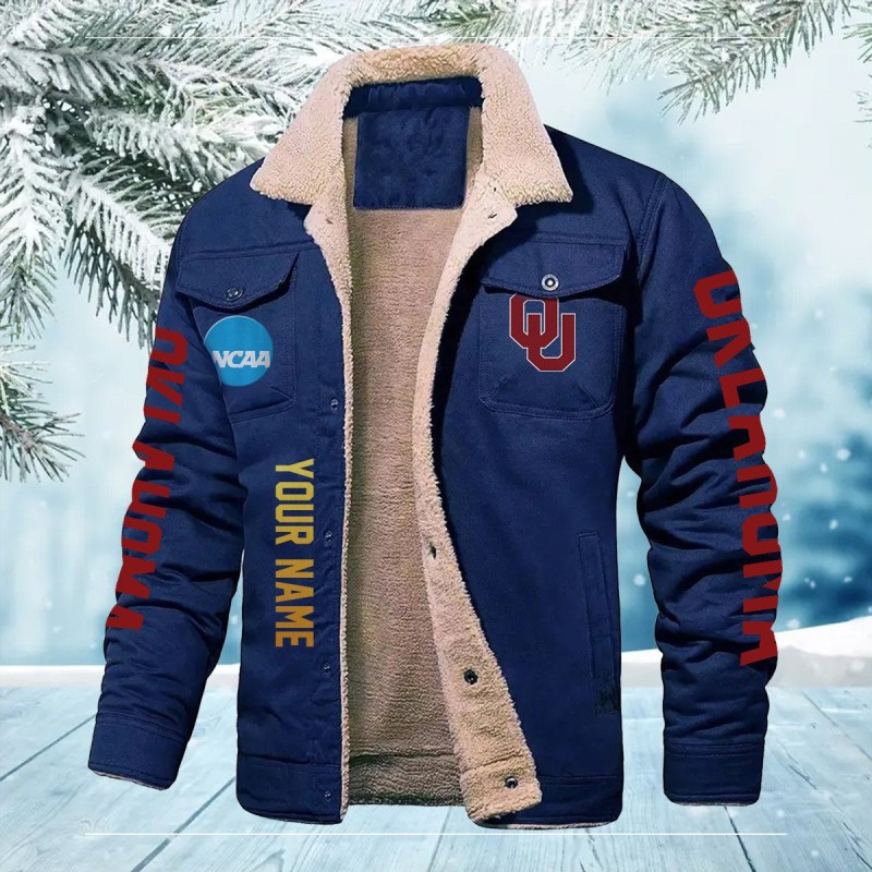 Oklahoma Sooners Bomber Jacket Side View