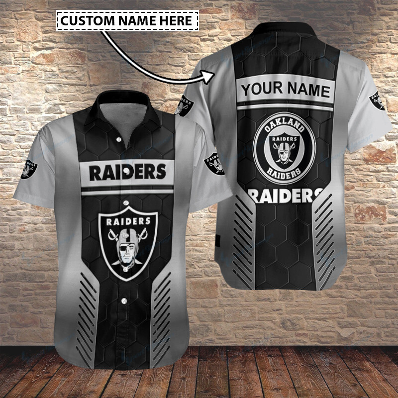 Sizing chart for Las Vegas Raiders Personalized Button Shirt BB193
