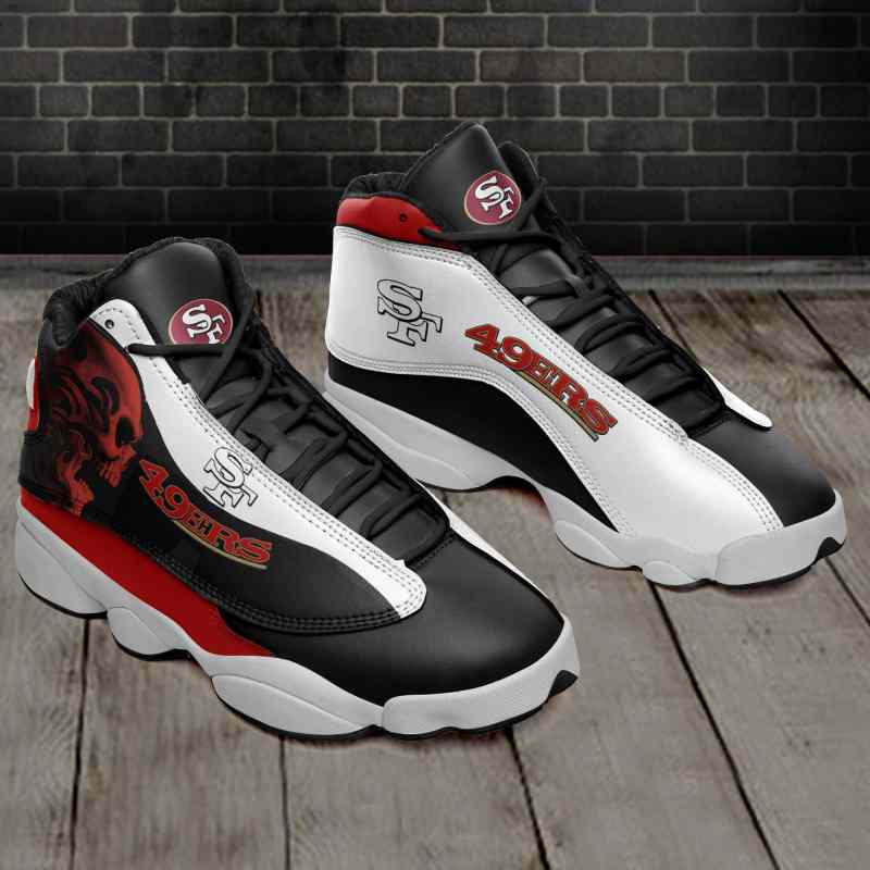San Francisco 49ers Air JD13 Sneakers Side View