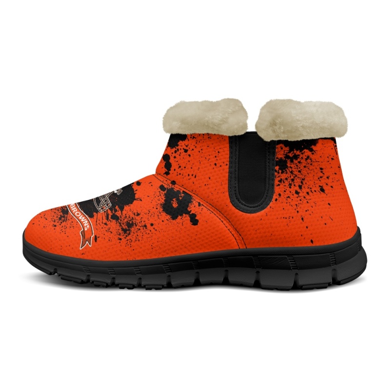 Cleveland Browns Comfy Winter Snow Boots Image 4
