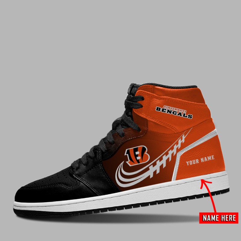 Cincinnati Bengals Personalized JShoes Side View