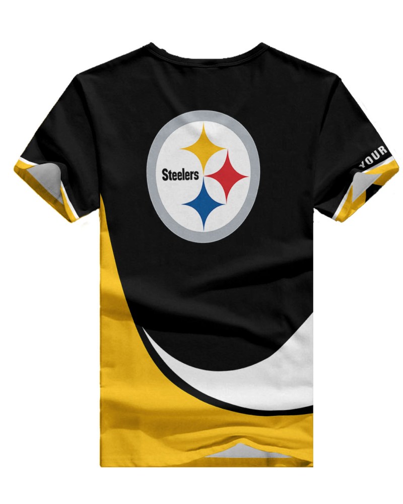 Personalized Steelers V-neck T-shirt