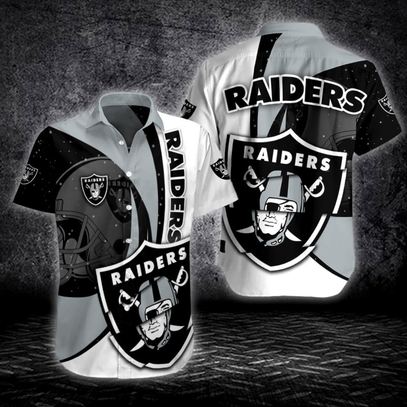 Sizing Chart for Las Vegas Raiders Button Shirt