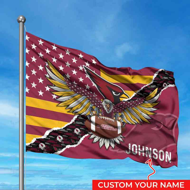 Arizona Cardinals Personalized Flag