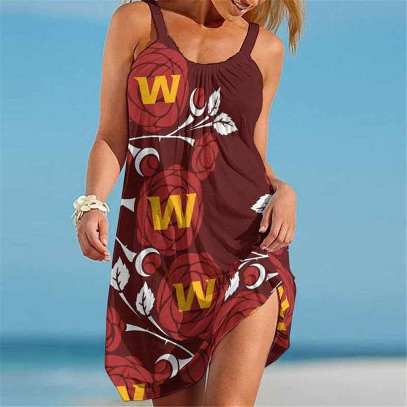 Washington Commanders Beach Dress
