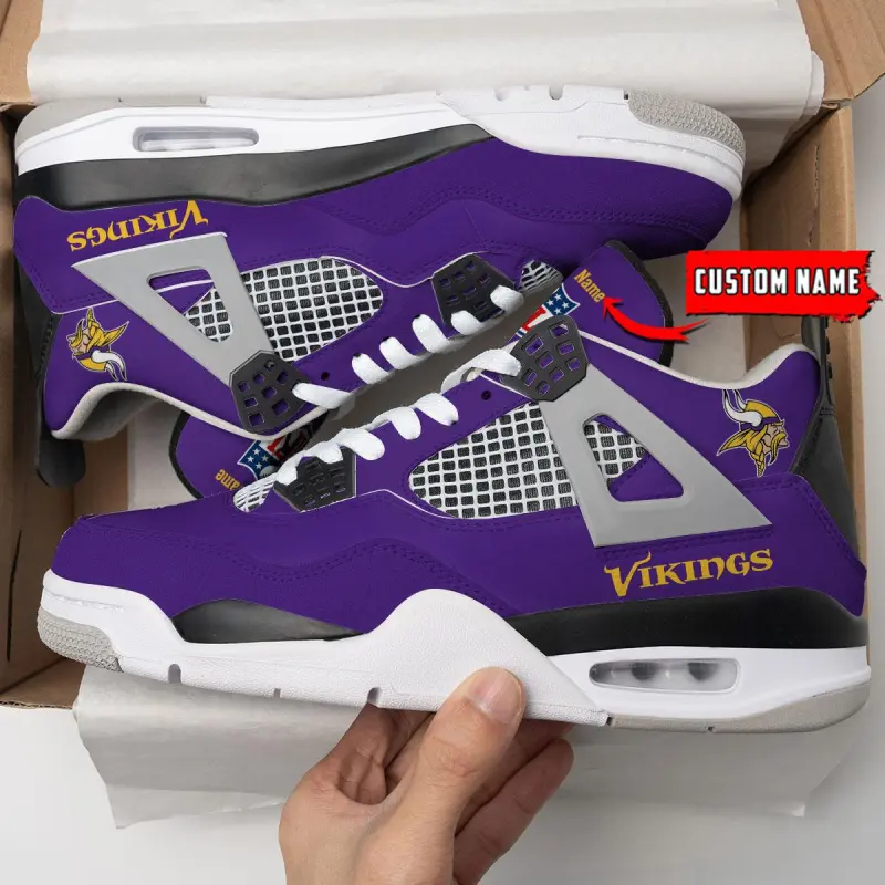 Minnesota Vikings AJ4 Sneaker 3