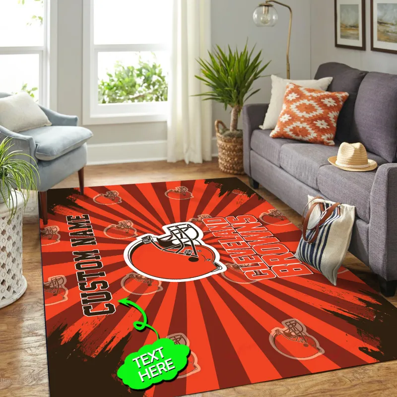 Cleveland Browns Personalized Rug