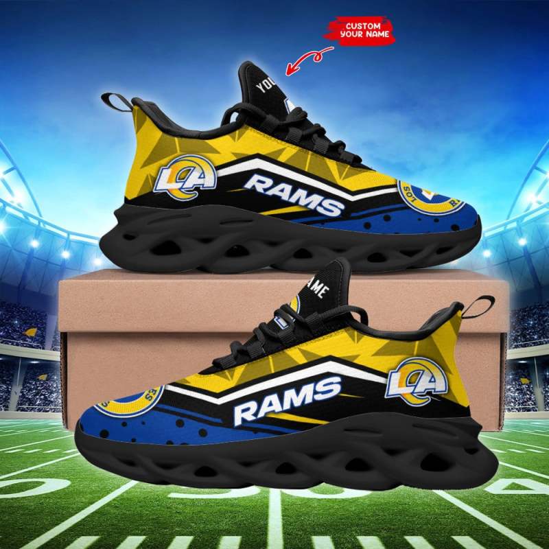 Los Angeles Rams Personalized Yezy Running Sneakers
