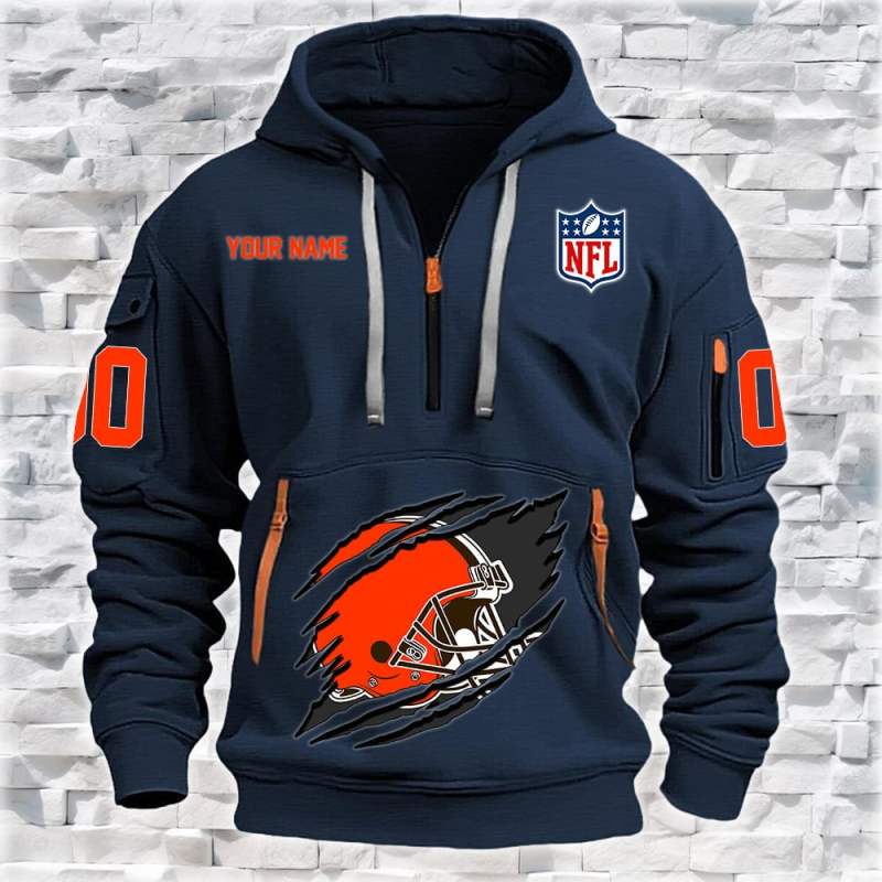 Cleveland Browns Personalized Hoodie Lifestyle Image