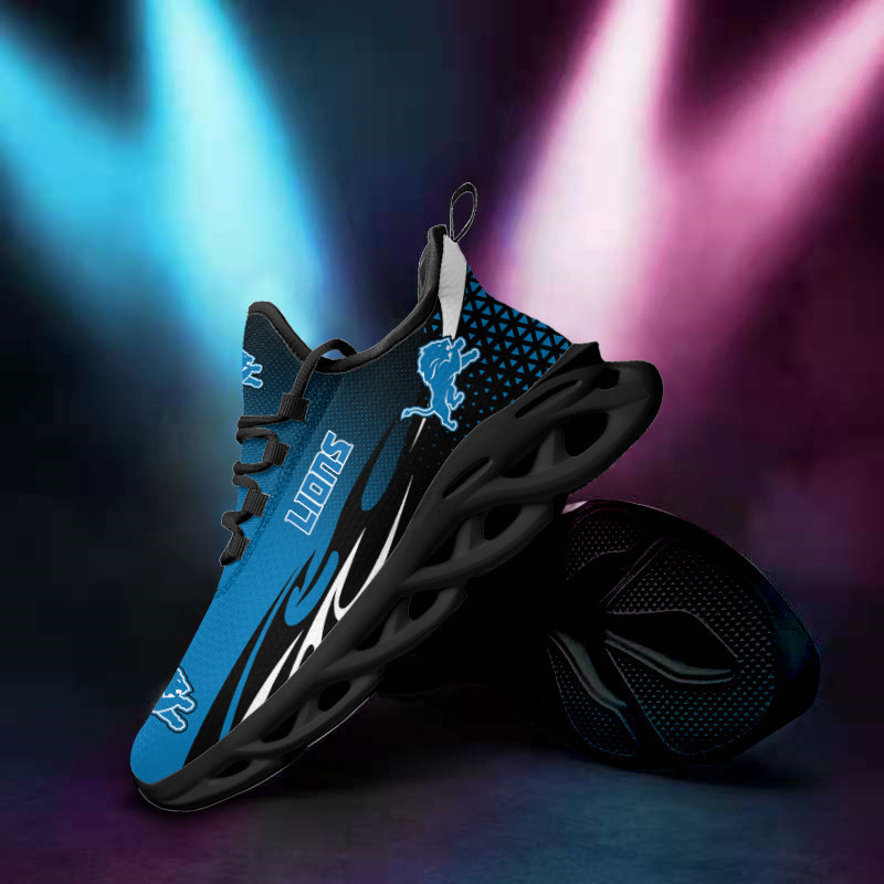 Detroit Lions Yezy Running Sneakers - Side View