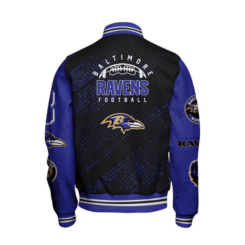 Baltimore Ravens Varsity Jacket - Close Up