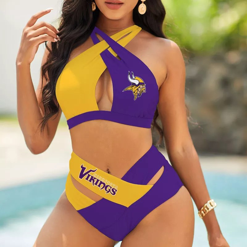 Minnesota Vikings Women's 2PCS Bikini Swimsuit