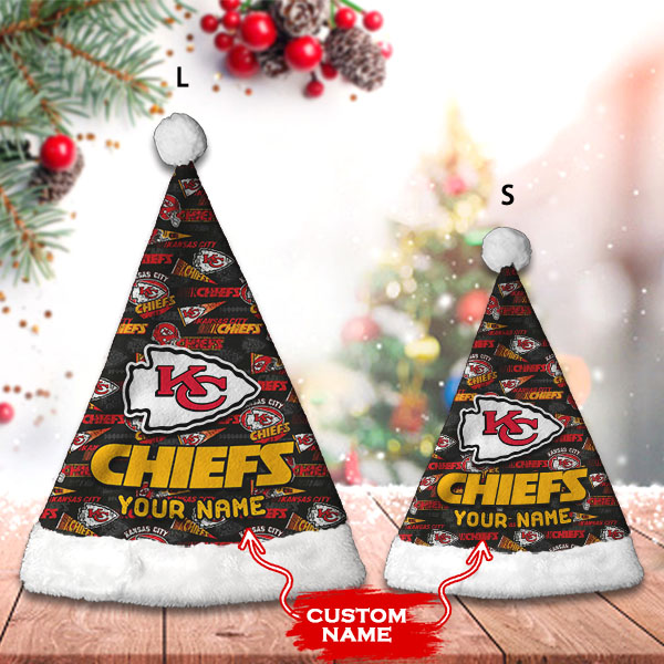Kansas City Chiefs Personalized Christmas Hat