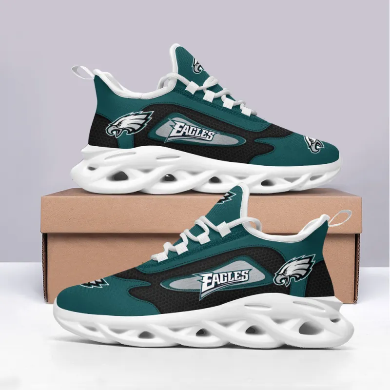 Philadelphia Eagles Yezy Running Sneakers - Back View