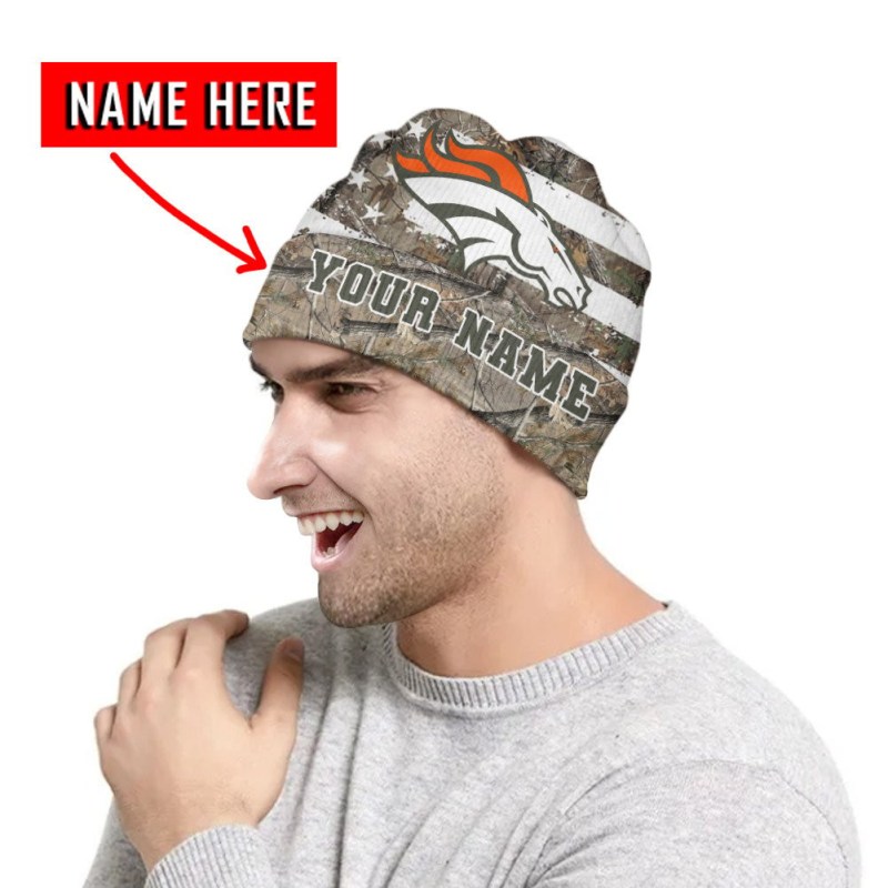 Denver Broncos Personalized Wool Beanie