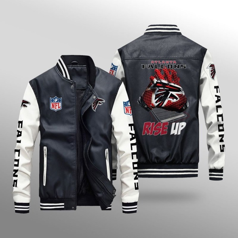 Atlanta Falcons Leather Bomber Jacket