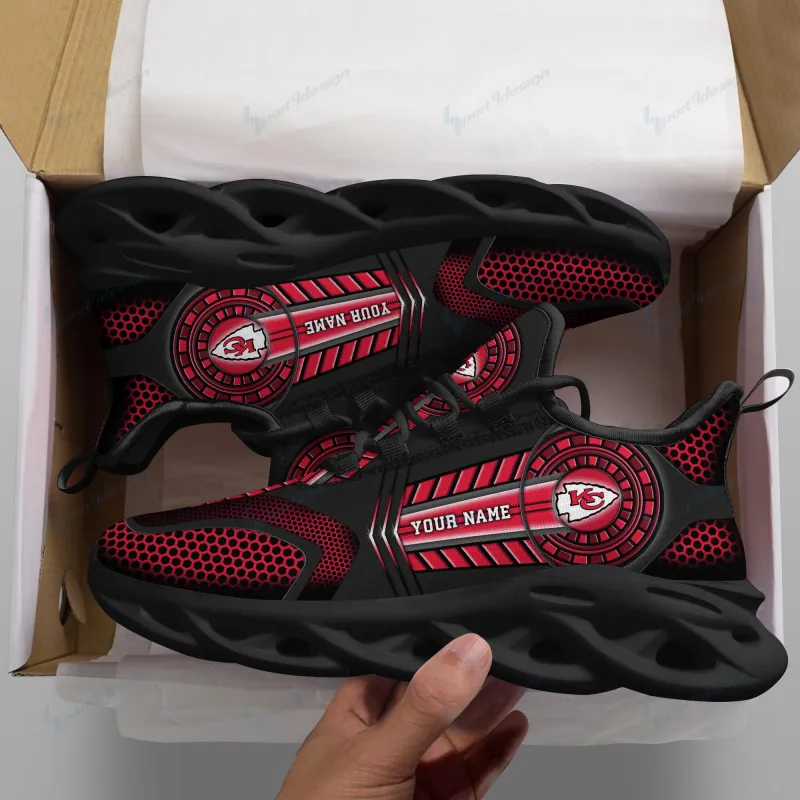 Kansas City Chiefs Personalized Running Sneakers