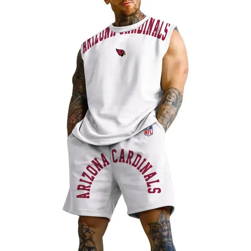 Arizona Cardinals Jersey Tank Top and Shorts Image 3