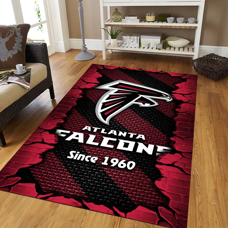 Atlanta Falcons Living Room Rug - 2nd Image